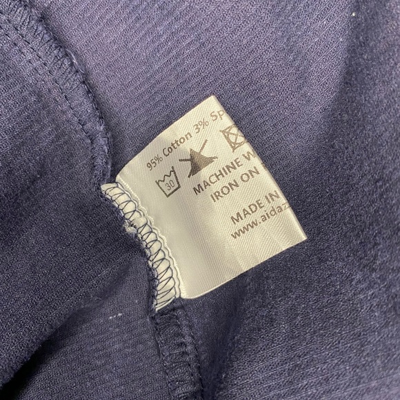 Aida Zak London Women's Modcloth Natalia Navy Blue Corduroy Skirt Size M - Picture 7 of 14